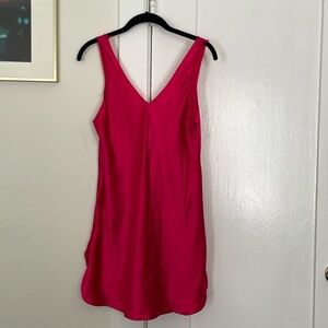Hot pink vintage slip dress